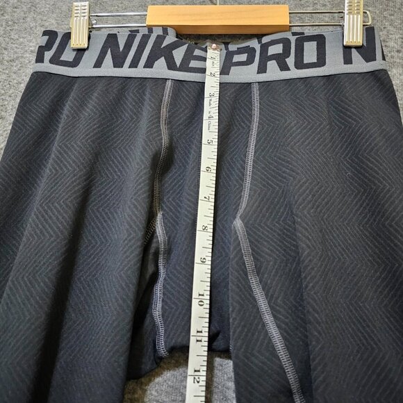 Nike Pro Compression Leggings Mens XL Black Chevron Print Full Length 25" - Picture 9 of 13